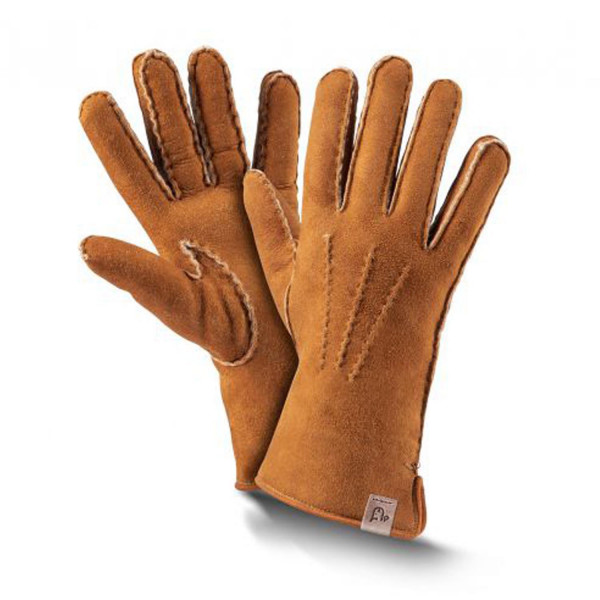 Lammfell Fingerhandschuhe PREMIUM cognac