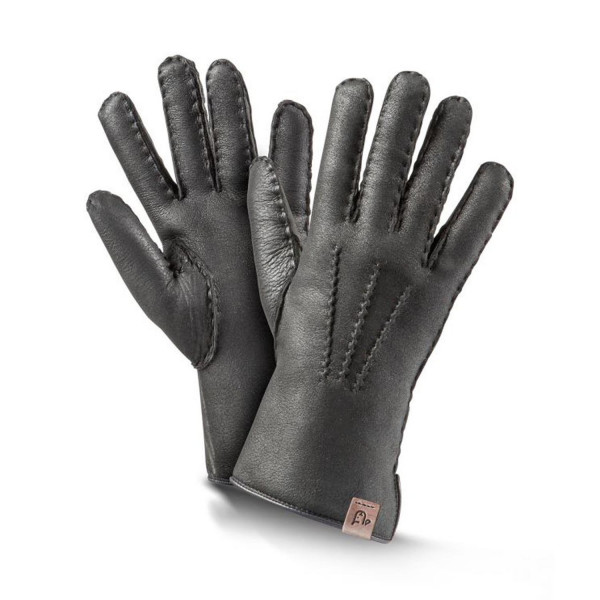 Lammfell Fingerhandschuhe PREMIUM Nappalan schwarz